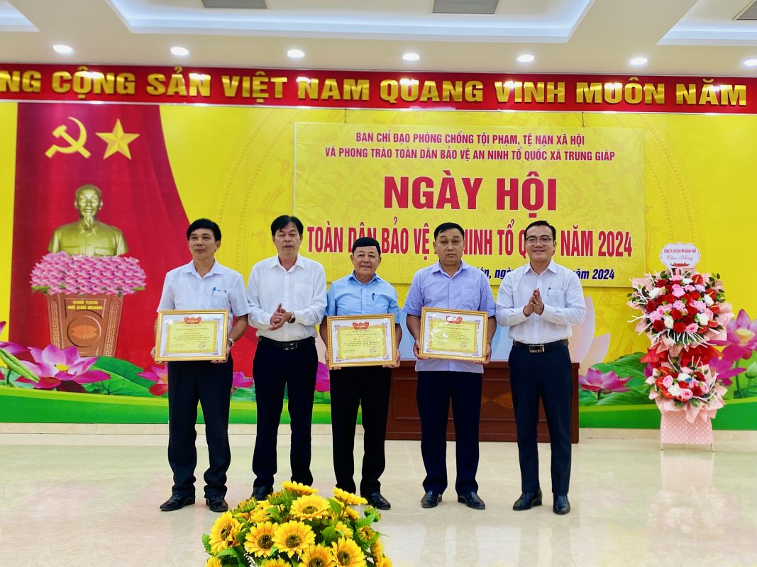 Ban Chỉ đạo phòng chống tội phạm, tệ nạn xã hội và phong trào toàn dân bảo vệ an ninh tổ quốc xã Trung Giáp